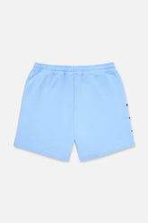 RTA Clyde Sky Blue Collegiate Shorts at Gravity NYC